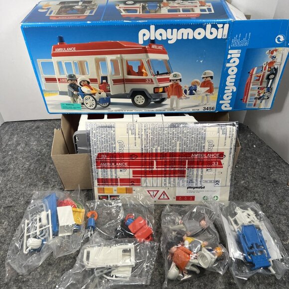 Playmobil Other - PLAYMOBIL 3456 AMBULANCE MADE IN GERMANY 1992 NIOB